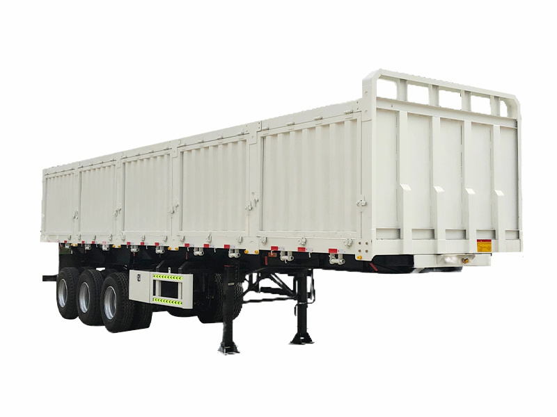 Self -unloading side semi -trailer